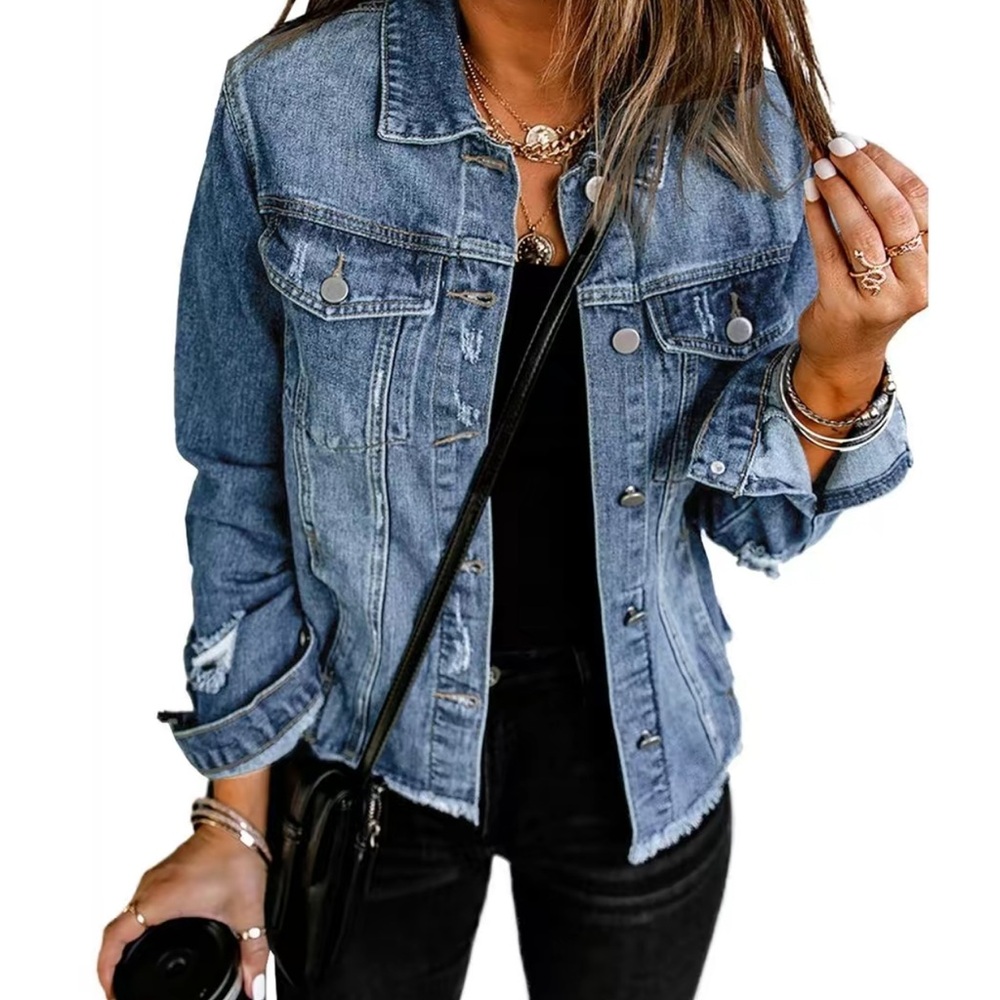 Stylish Blue Denim Jacket for Women
